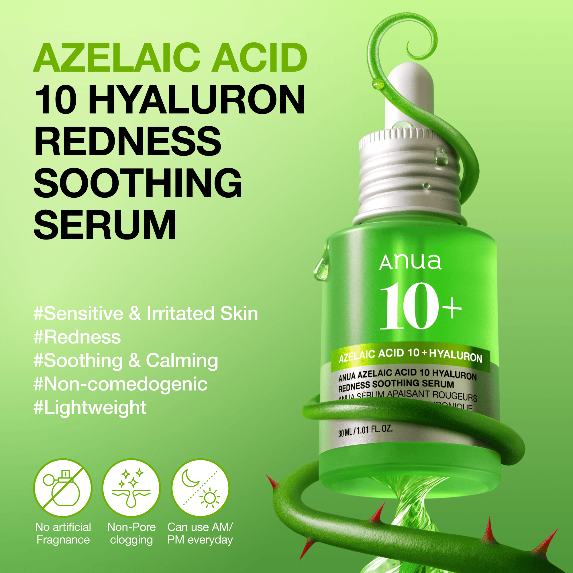 Anua 10% Azelaic Acid Serum With Hyaluronic Acid