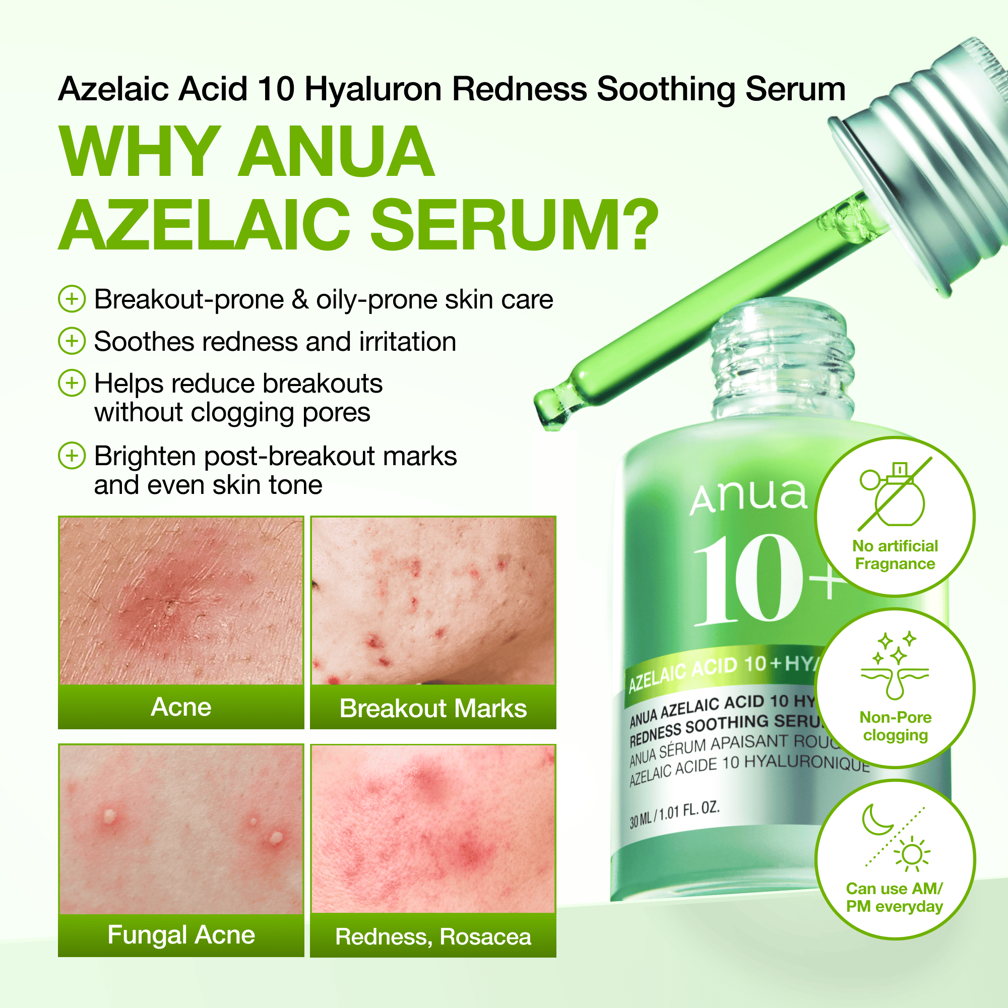Anua 10% Azelaic Acid Serum With Hyaluronic Acid